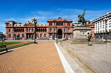 Argentina-Buenos Aires-Plaza de Mayo and Casa Rosada