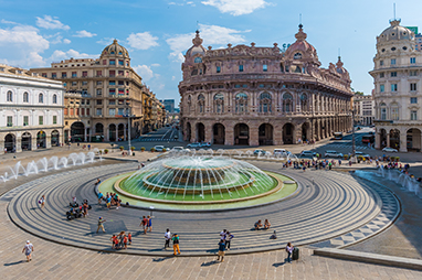 Italy-Genoa-Piazza De Ferrari