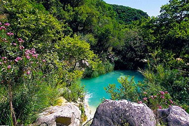 Peloponissos-Kalamata- Waterfalls of Polylimni