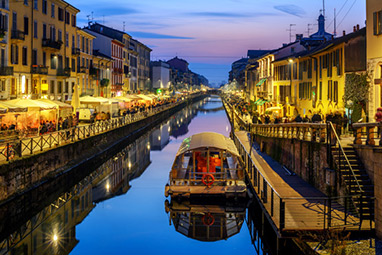 Italy-Milan-Κανάλι Νaviglio Grande