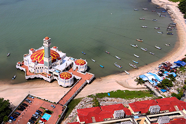 Malaysia-Penang-Tanjung Bungah πλωτό τζαμί