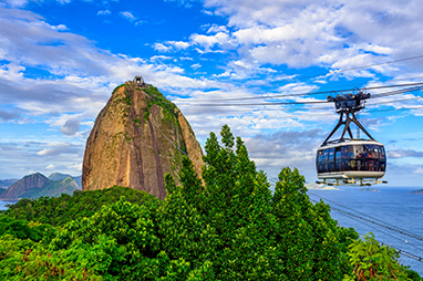 Brazil-Rio de Janeiro-Sugar Loaf cable car