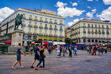 Spain-Madrid-Plaza Puerta del Sol